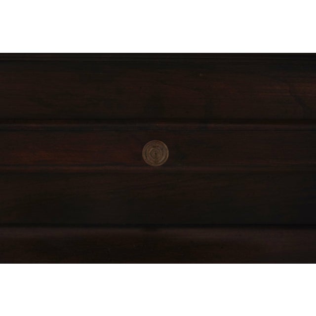 1980s Ethan Allen Cherry Georgian Court Tea Table For Sale - Image 5 of 12