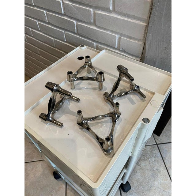 1970s Modular Candleholders from BMF Nagel, 1970s, Set of 4 For Sale - Image 5 of 17