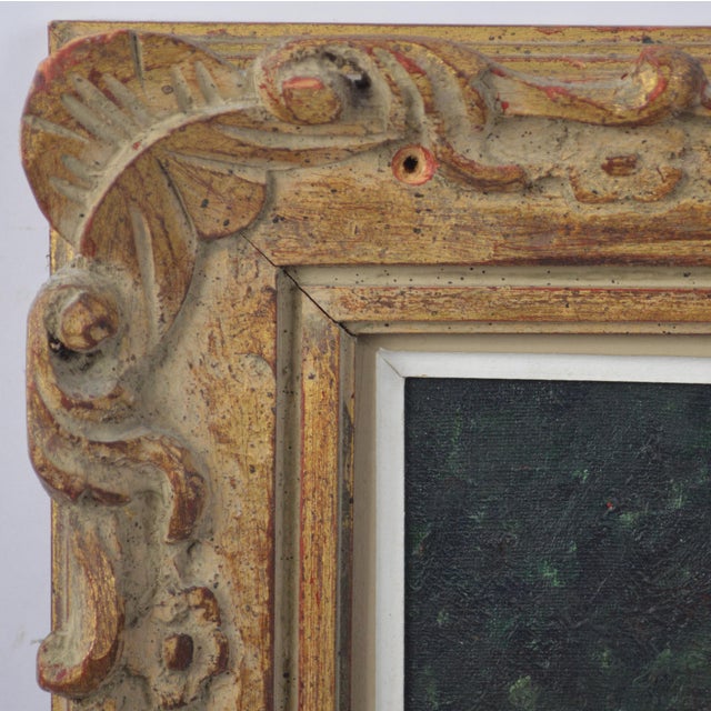 Mid-Century Modern Vintage Still Life Painting With a Good French Louis Style Frame For Sale - Image 3 of 6