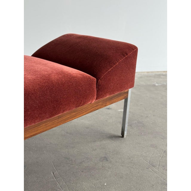 Metal 1970s Daybed in Mohair For Sale - Image 7 of 12