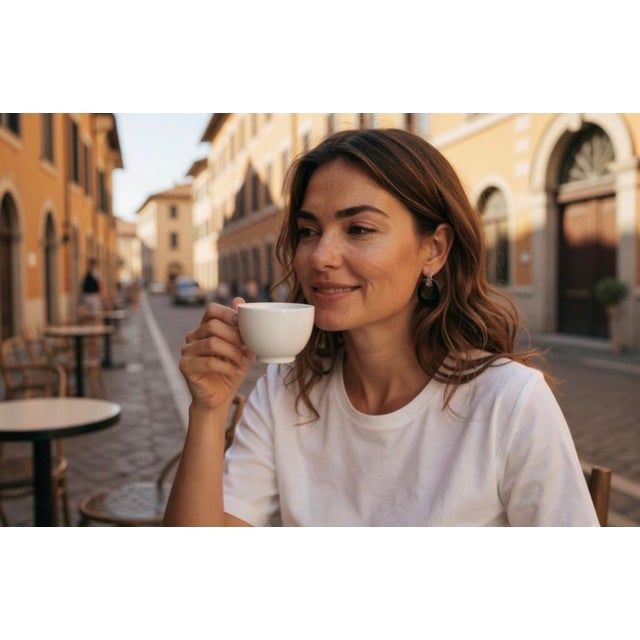 A bold statement of modern elegance, these 14K yellow gold earrings feature sleek carved onyx circles accented with...