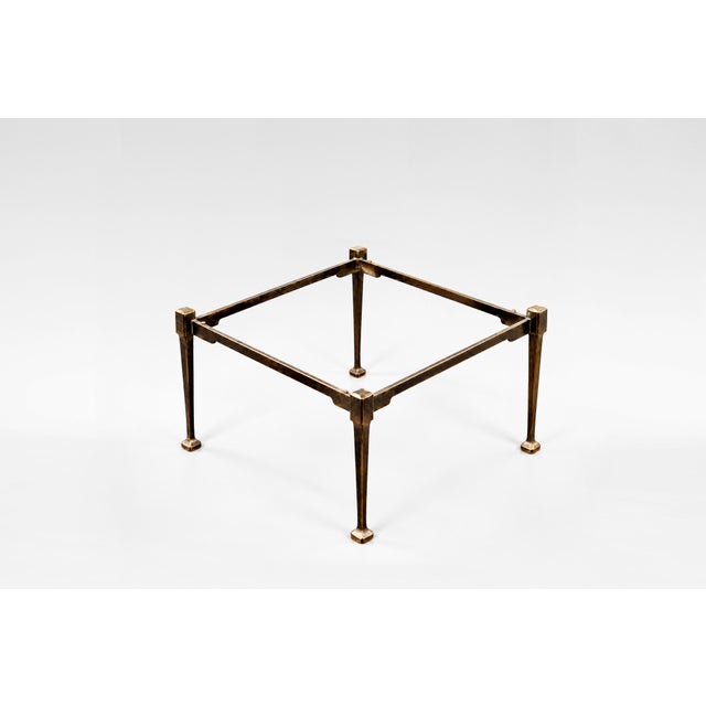 Industrial Forged Bronze and Cast Glass Waldemai Table by Lothar & Gisela Klute for Lothar Klute, Germany, 1990s For Sale - Image 4 of 8