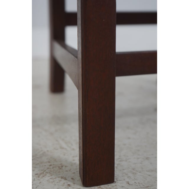 Pair Dennis Bork Williamsburg Style Mahogany Chairs For Sale - Image 13 of 18