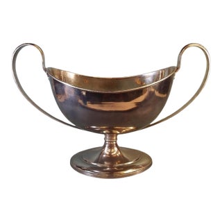 1960s Large Silver Plate Over Copper Champagne Chiller 25"x16" For Sale