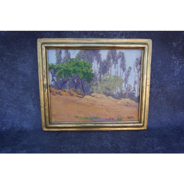 Sam Hyde Harris - Pasadena Hillside - Oil on Canvas Early 1920s, Framed For Sale - Image 4 of 9