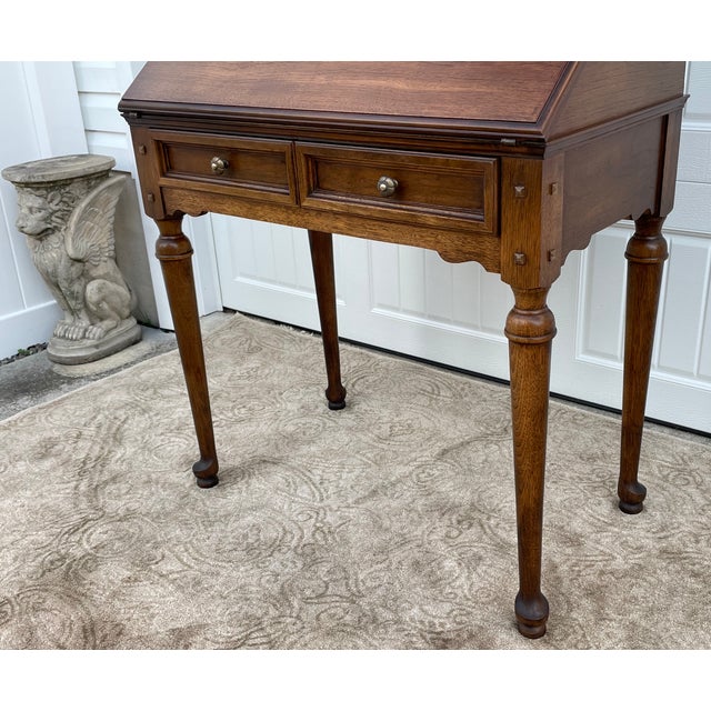 Vintage Thomasville French Country Secretary Desk W/Seeded Glass Chairish