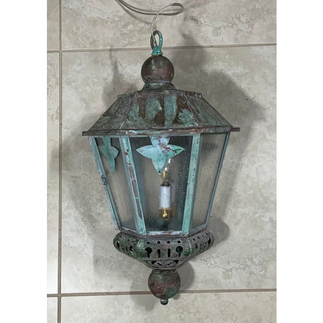 【美品】オール真鍮製　NAVIGATOR'S LANTERN ヴィンテージ Vtg Tung Woo Masthead Copper Nautical Lantern Glass