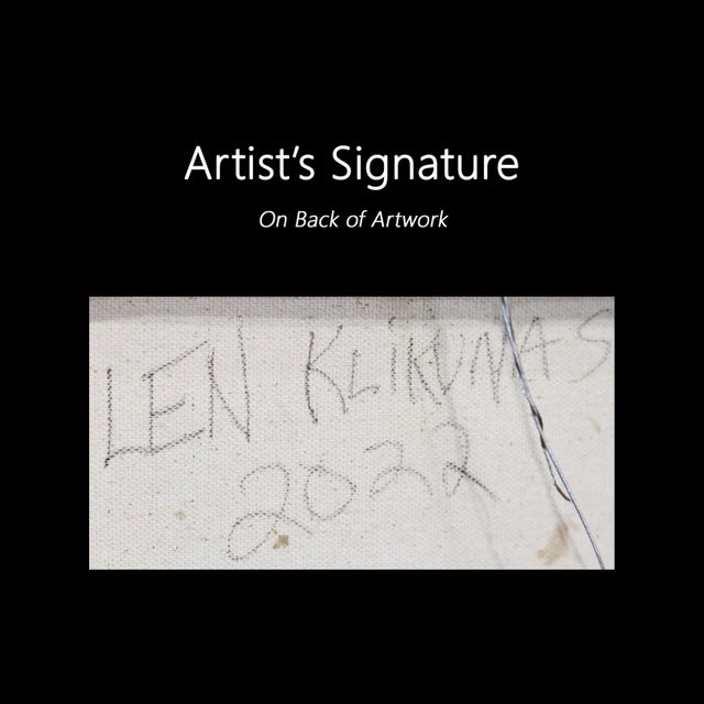 Forces of Nature 6 - Thick Texture Impasto Sculptural Original Wall Artwork by Len Klikunas For Sale - Image 9 of 10