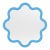 Luxury Decorative Circular Wall Mirror in Light Blue – Hvyli Round 90 For Sale