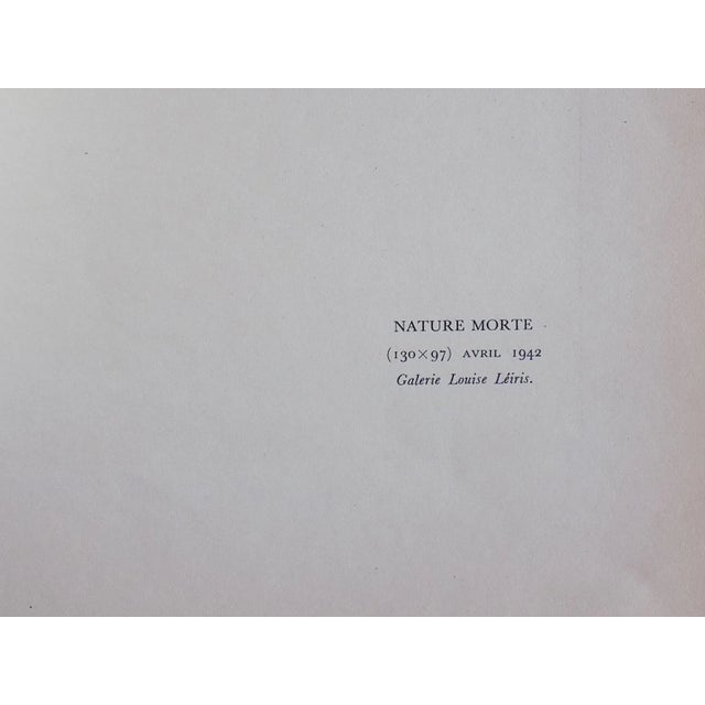 Mid-Century Modern Vintage Folio Sized Mid 20th Century Modernist Abstract Picasso Lithograph - "Nature Morte" For Sale - Image 3 of 7