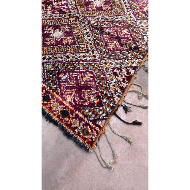 1980s Collector Moroccan Beni M'Guild Rug - 12.3 X 6.7 Ft For Sale - Image 5 of 8