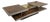 Sliding Two-Tier Burl Wood and Metal Coffee Table with Integrated Bar, 1980s For Sale