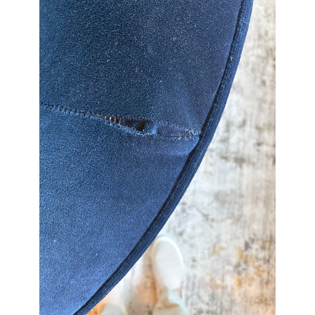 Anthropologie 3-Piece Grace Serpentine U-Shaped Sofa in Navy Velvet For Sale In Washington DC - Image 6 of 6