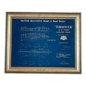 Motor Boating Blueprint of Sailboat Turnover