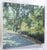 Contemporary Sidewalk Along the Park - Landscape in Oil on Canvas by Gholam Yunessi For Sale - Image 3 of 6