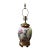 1980s Wildwood Large Floral Crackled Hand Painted Ceramic Table Lamp For Sale