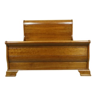 Stickley Queen Size Cherry Sleigh Bed For Sale