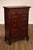 High Quality American Made Henkel Harris Chippendale Style Mahogany Tall Chest. Features Solid Mahogany Construction, Nine...