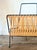 Black Mid-Century Modern Woven Rattan and Black Wrought Iron Magazine Rack, 1950s For Sale - Image 8 of 12