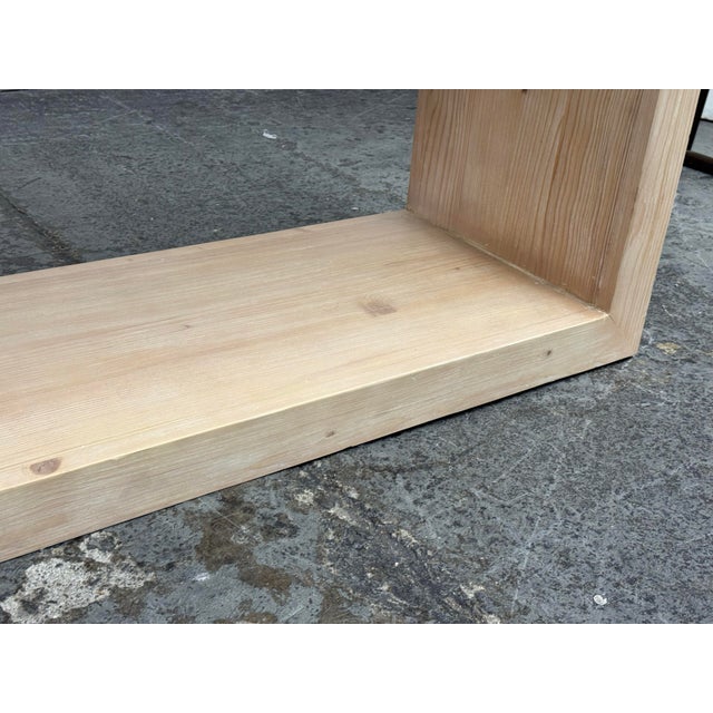 Pottery Barn Folsom Console Table, Desert Pine For Sale - Image 9 of 12