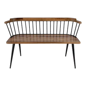 Tempe Mango Wood Spindle Back 51.25"W Bench, Medium Brown