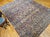 Antique Persian Kerman Lavar Rug, Hand-Knotted Wool, All-Over Floral Pattern, Ivory & Blue, 9x12 For Sale - Image 4 of 16