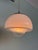 Mid-Century Modern Italian Space Age Glass and Steel Pendant Lamp, 1960s For Sale - Image 3 of 16