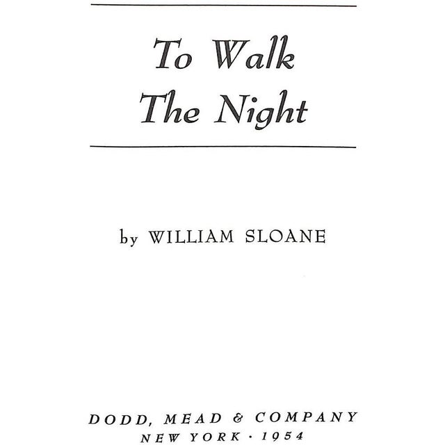 SLOANE, William William Milligan Sloane (1906 - 1974) III was born in Plymouth, Massachusetts, in 1906. He was an editor...