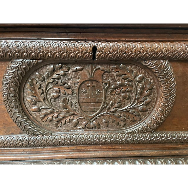 Antique Renaissance Cassone in Walnut, 1580 For Sale - Image 9 of 10