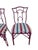 1970s 2 Vintage Chinese Chippendale Regency Side Chairs Dining Aluminum Faux Bamboo For Sale - Image 5 of 12