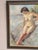 Karl Vilhelm Anstensen, Coastal Scene with Sunbathing Nude Woman, 1957, Oil Painting on Canvas, Framed For Sale - Image 14 of 17