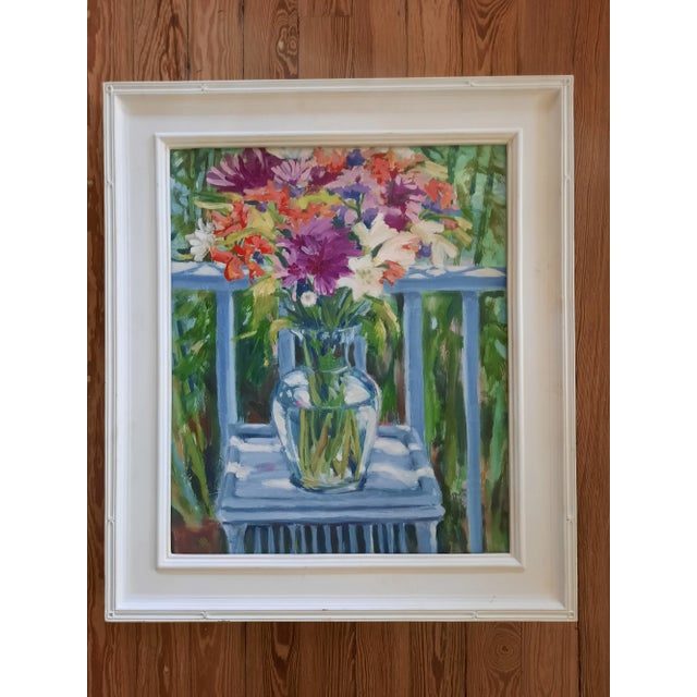 Beth Downey Floral Still Life Painting For Sale - Image 4 of 4