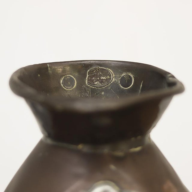 Metal 19th Century Victorian Weathered and Patinated Haystack 2 Gallon Measure Jug For Sale - Image 7 of 10