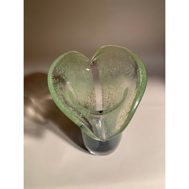 Vintage 1970s Murano Hand Blown Glass Tulip Vase Chairish