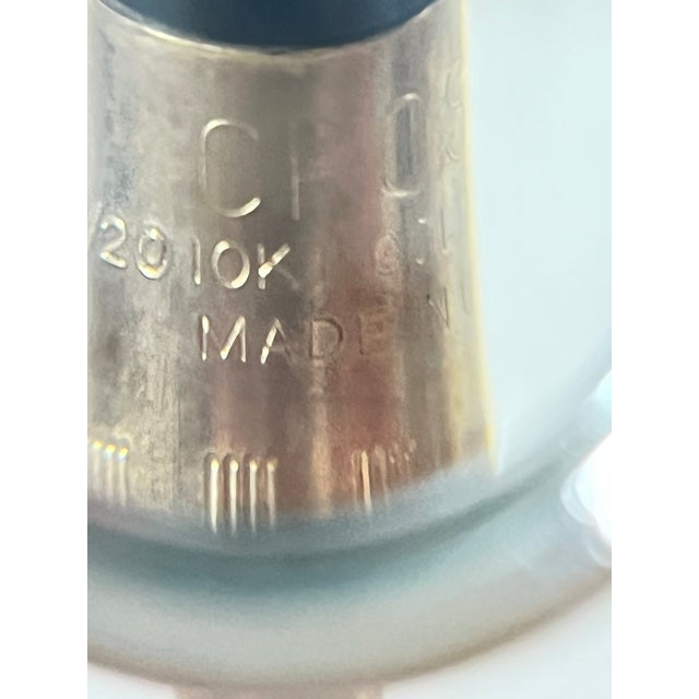 Vintage Cross 1/20 10k Gold Filled Ballpoint Pen Pencil Desk Set W/ Marble Base For Sale - Image 9 of 10