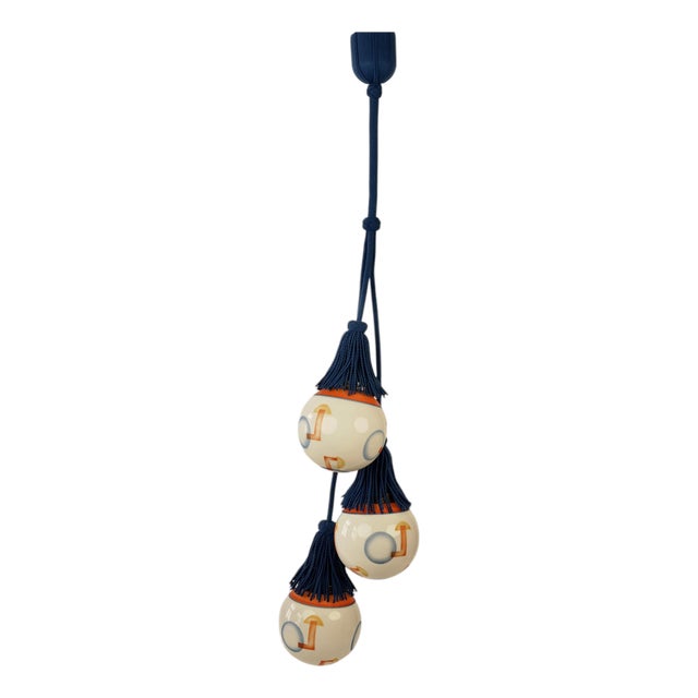 Pendant Light with Three Glass Balls, 1925 For Sale