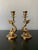 Brass Mid 20th Century Asian Brass Finish Metal Koi Taper Candle Holders, A Pair For Sale - Image 8 of 8