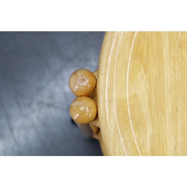 Danish Round Birch Lazy Susan Trolley from Jens Quistgaard, 1970s, Set of 2 For Sale - Image 13 of 14