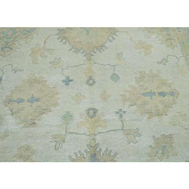 Turkish Oushak Rug 9' x 12'3" #18598 For Sale In Houston - Image 6 of 8