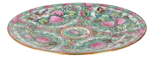 20th Century Chinese Porcelain Platter, Macao