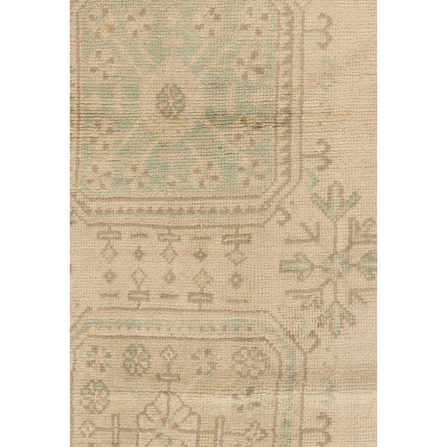 Tan Vintage Circa 1940 Turkish Oushak Runner 3ft 3in X 11ft 4in For Sale - Image 8 of 8