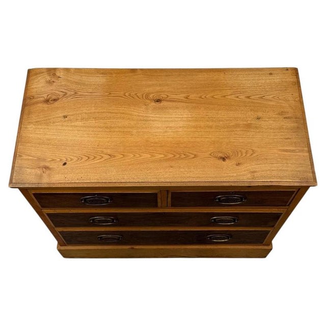 Antique English Victorian Oak Drawer Chest For Sale - Image 5 of 12