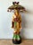 Late 20th Century Vintage Asian Carved Asian Figure With Umbrella Hat For Sale - Image 5 of 6