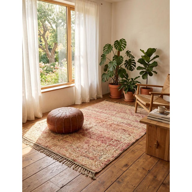 Textile Vintage Berber Rug - 9.8 X 6.6 Ft For Sale - Image 7 of 8