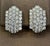 1960s 12 Carat Diamond Cocktail Stud Earrings in 18 Karat White Gold For Sale - Image 10 of 18