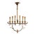 Early 20th Century Mediterranean Revival Wrought Iron and Tole Chandelier 2 For Sale