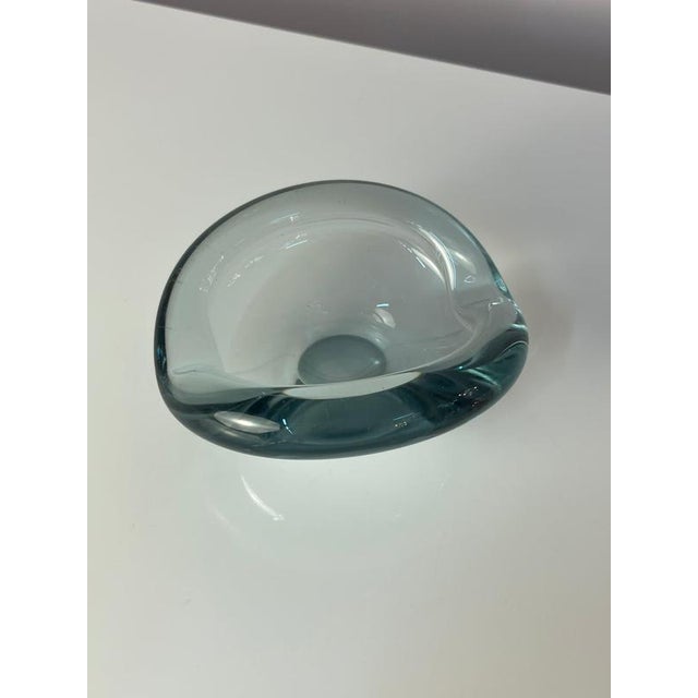 Light Blue Glass Ashtray by Per Lütken for Holmegaard For Sale - Image 6 of 11