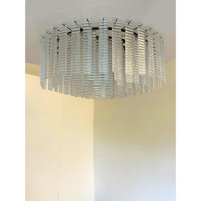 Clear Strips Listelli Murano Glass Burnish Flush Mount by Simoeng for Simoeng For Sale - Image 4 of 6