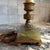 Onyx 1930s Green Onyx & Brass Bouillotte Lamp For Sale - Image 8 of 12