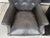 Pair of Hooker Furniture Faux-Leather Army-Green/Gray Maya Chairs For Sale - Image 9 of 18